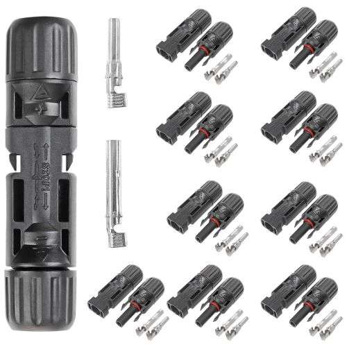 MC4 Solar Panel Cable Connectors - 10 Pairs