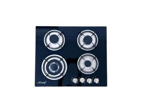 Tempered Glass Countertop 4 Burner Gas Hob 600mmx510mm