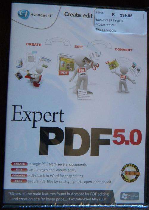 Expert PDF 5.0 â BRAND NEW, still sealed. Create, Edit or Convert PDF files with ease