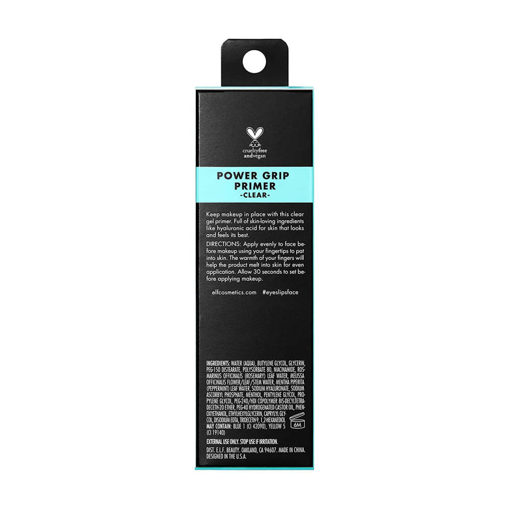 E.L.F. Power Grip Primer, Gel-Based & Hydrating Face Primer For Smoothing Skin & Gripping Makeup