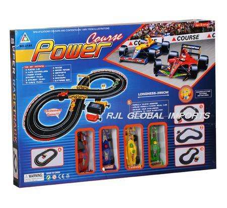 Battery operated Power course racing car track set - Excellent gift!