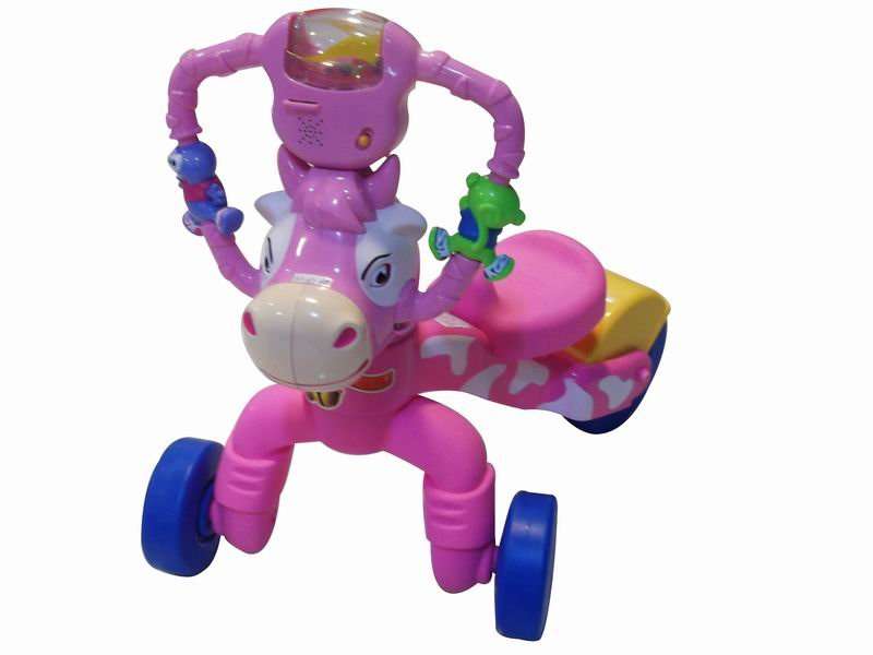 Baby Animal Tricycle with music, sound and light up rewards! -  Great Birthday Gift!