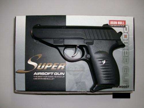 Iron Hull Top Branded Gun Metal Series BB Gun -not for recommended for ages less than 18 years!