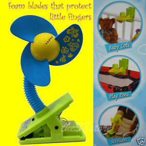 Standable clip on fan - Excellent for Camping cot, baby play pen etc etc! R1 No RESERVE