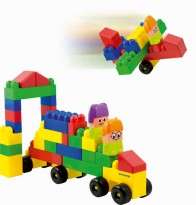 Edu Building blocks in push along trolley! GREAT GIFT idea for your little one-R1 No Reserve auction