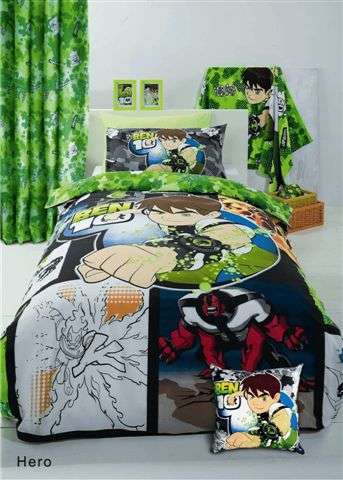 BEN 10 SINGLE BED SET - GREAT BEN 10 FAN HAVE TO HAVE ITEM
