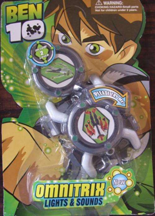 BEN 10 toy watch with 2 covers -LIGHT AND SOUND - on R1 NO RESERVE AUCTION