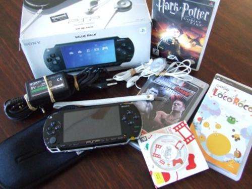 PSP Piano Black Console + Original Games +32mb memory card + Much MORE , R1 No reserve