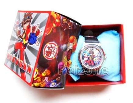 Bakugan Wrist Watch leather strap - On R1 no RESERVE Auction