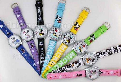 Brand NEW Mickey Mouse Leather Strap Watch (quartz Movement) - R1 NO Reserve Auction