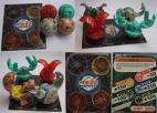 Bakugan Battle Brawlers (4 Medium with Magnetic cards) on R1 NO RESERVE