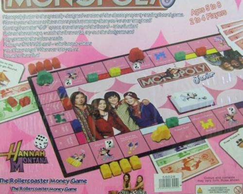 Brand NEW Junior Pink Hannah Montana Monopoly on R1 No RESERVE