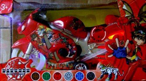 LAST LEFT Bakugan battery operate Motor bike with light and Sound! on R1 NO RESERVE