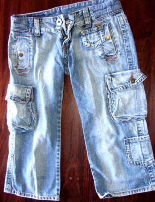 3/4  Denim pants low cut size 32,  - R1 No Reserve