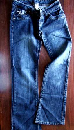 DENIM JEANS Patterned pocket size 32, R1 No Reserve
