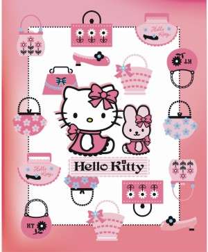 Hello kitty - Polar Fleece throw blanket on Crazy Wednesday Auction NO RESERVE!!!