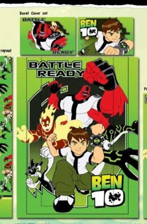 NEW ben 10 Battle Ready Single bed duvet cover - Great New Item