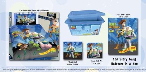 VERY LAST !! BED IN A BOX Single bed duvet cover TOY STORY - Great New Item