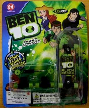 Ben 10 finger skateboard - On R1 no RESERVE Auction