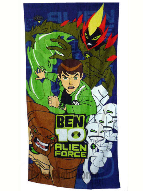 BRAND NEW BEN 10 TOWEL PLUS FREE BEN 10 STRING SWIMMING BAG!  R1 NO Reserve Auction!