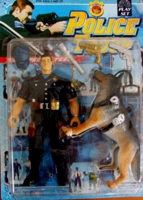 LARGE 25CM POLICE FIGURE AND DOG! COLLECT THEM ALL NOW!!!