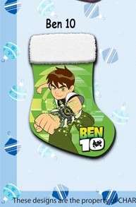 Brand NEW Ben 10  Christmas stocking and SURPRISE TOY on R1 No RESERVE