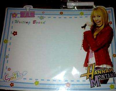 Hannah Montana White Board with Marker - Great item No Reserve auction!