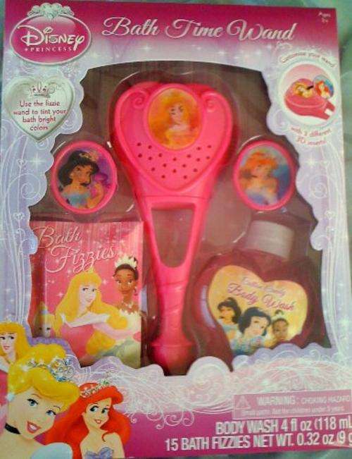 ONLY A FEW LEFT, PRINCESS BATH TIME WAND GIFT SET - R1 no reserve auction
