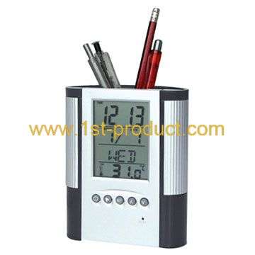 Digital calendar with Pen holder - Great Gift idea, ideal for office, home or anywhere!