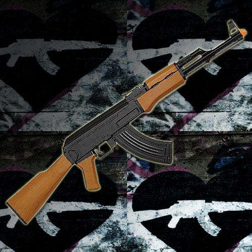 AK - 47 BB AIRSHOT BULLET GUN -with infrared ray spotlight!