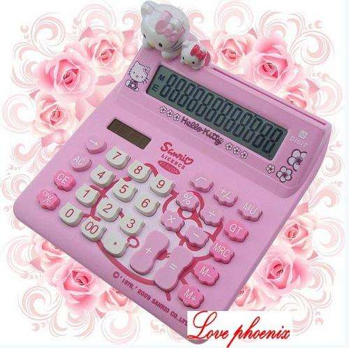 Gorgeous Hello Kitty Pocket electronic calculator - Great Gift!