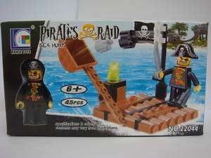Pirates Raid Sea Hunt Lego compatible set! 45 piece - R1 no reserve auction