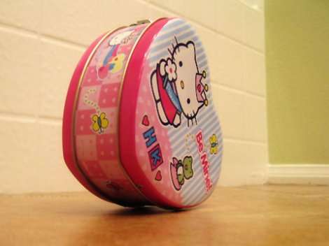 Hello Kitty tin, filled with Jelly beans! Great add on Christmas Gift!