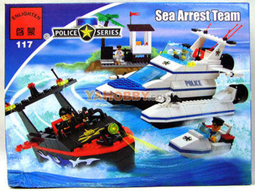 Over 400 Piece Lego compatible Sea Arrest Team Set - GREAT GIFT!