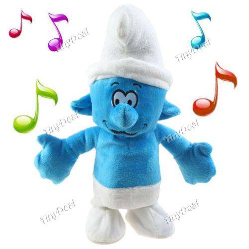 Dancing / Singing LARGE approc 35cm Clumsey Smurf soft toy - Great Gift