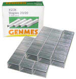Pack 10 Packs of Genmes Staples (5000 staples per pack) 26/6