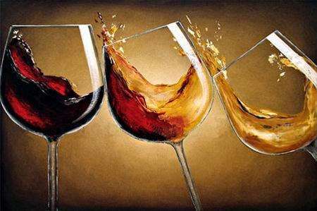 Handmade Signed Canvas Oil Painting 90cmx60cm Wine Bottle Dark Brown Flowers CQ052