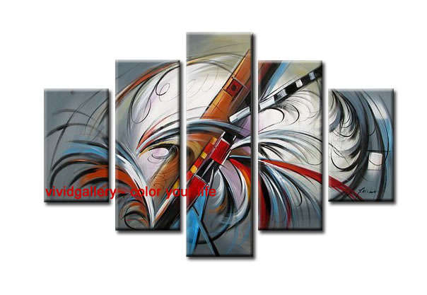 Huge Group Oil Painting Hand-painted Canvas 150cmx90cm Modern Abstract Deco Art GA5086