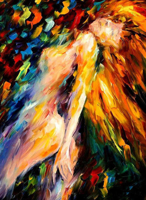 Huge Group Oil Painting Hand-painted Canvas 90cmx60cm Modern Abstract Figure Heavy Oil FF1037