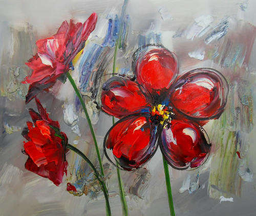 Original Handmade Canvas Oil Painting 20"x24" Modern Abstract a74