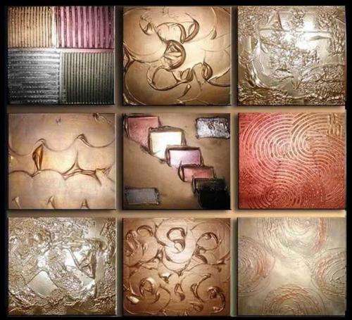 Hand-painted Canvas Oil Painting Modern Abstract 9 pcs Deco Art G918