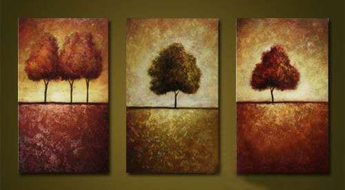 Hand-painted Canvas Oil Painting 120cmx70cm Modern Landscape Trees G487