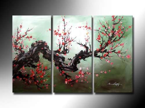 Hand-painted Canvas Oil Painting 120CMX80CM Chinese Blossom Flowers CHF007