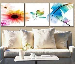 Hand-painted Canvas Oil Painting 60cmx180cm Modern  Flowers Heronsbill G472
