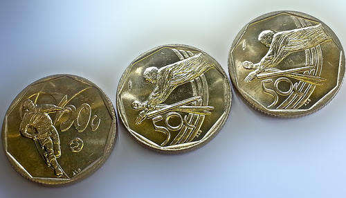2002 and 2003 Soccer and Cricket 50 cent coin set - Have you seen better?