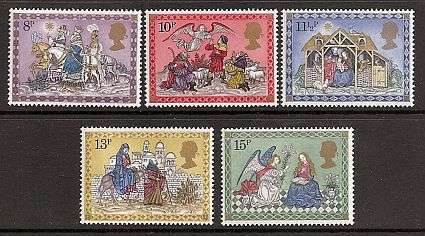 1979 : SET OF 5 : CHRISTMAS : UNMOUNTED MINT