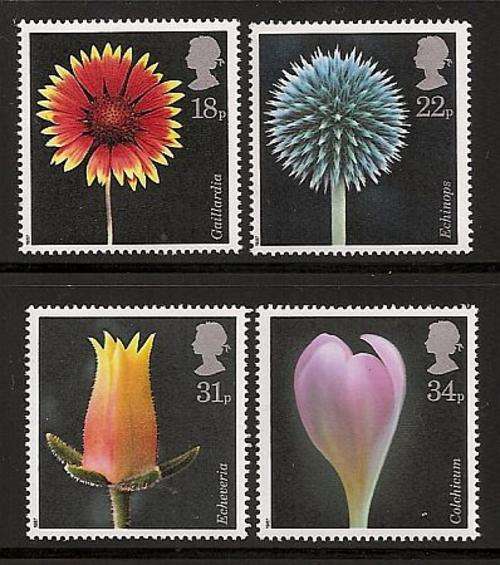 1987 : SET OF 4 : FLOWER PHOTOGRAPHS : SG 1347 - 1350 : UNMOUNTED MINT