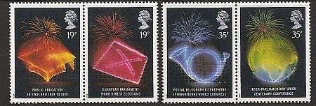 1989 : SET OF 4 : ANNIVERSARIES : SG 1432a, 1434a : UNMOUNTED MINT