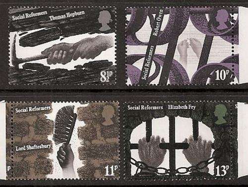 1976 : SET OF 4 : SOCIAL REFORMERS : UNMOUNTED MINT