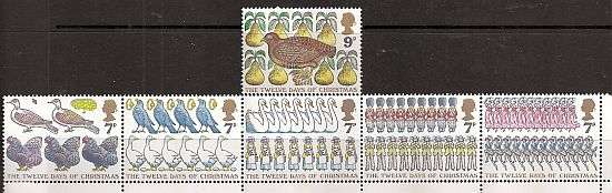 1977 : SET OF 6 : CHRISTMAS : UNMOUNTED MINT